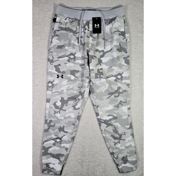 Under Armour 1352027-018 Men's Sz XL Halo Gray Camo UA Unstoppable Joggers - Picture 1 of 11